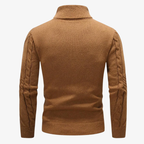 Engadin Rollkragenpullover mit Zopfmuster