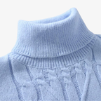 Engadin Rollkragenpullover mit Zopfmuster