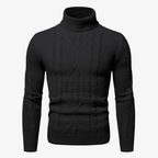 Engadin Rollkragenpullover mit Zopfmuster
