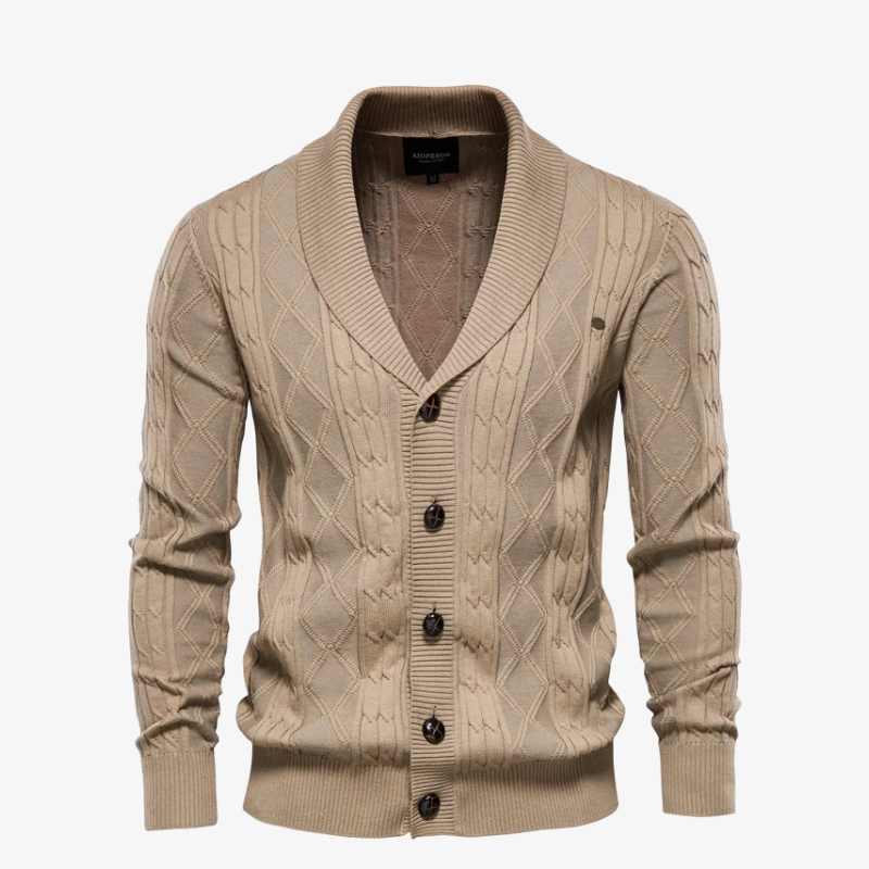 Heidelberg Premium Strick-Cardigan mit Schalkragen
