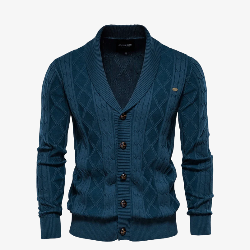 Heidelberg Premium Strick-Cardigan mit Schalkragen