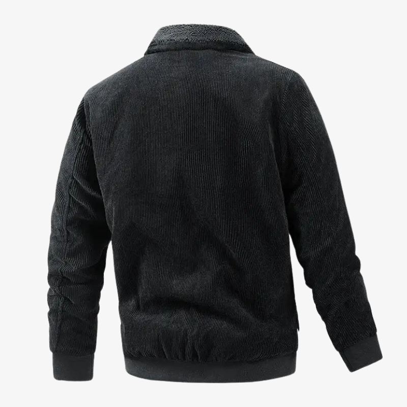 Erfurt Warme Cordjacke mit Sherpa-Kragen