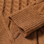 Engadin Rollkragenpullover mit Zopfmuster
