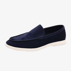 Konstanz Lässiger Loafer in Wildleder-Optik mit heller Sohle